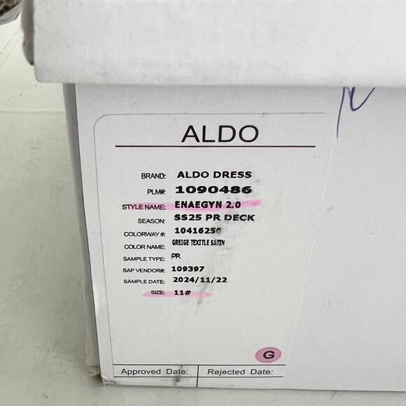 New ALDO Enaegyn2.0 Strappy Heeled Platform Sandal Women’s SIZE 11 White - Picture 10 of 10